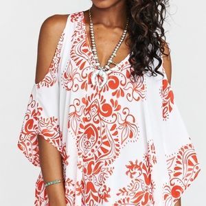 Show me your mumu tunic with cutout sleeves in B